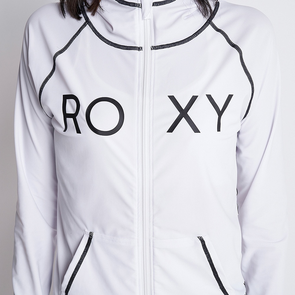 ロキシー（ROXY）（レディース）ラッシュガード 長袖 パーカー UVカット 紫外線対策 吸汗速乾 RASHIE PARKA RLY225054WHT