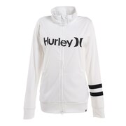 ハーレー（HURLEY）（レディース）ラッシュガード 長袖 パーカー ジップ ハイネック ONE AND ONLY WRG2100002-WHT ホワイト UVカット 紫外線対策 UPF50+