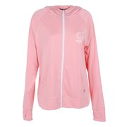 ラスティ（RUSTY）（レディース）ラッシュガード 長袖 パーカー 大きいサイズ UVカット UPF50+ 接触冷感 SMILEラッシュガード パーカー 9224672PNK