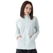 オーシャンパシフィック（Ocean Pacific）（レディース）ラッシュガード 長袖 パーカー 鹿の子定番 ワンポイント ジップ 522485-MNT