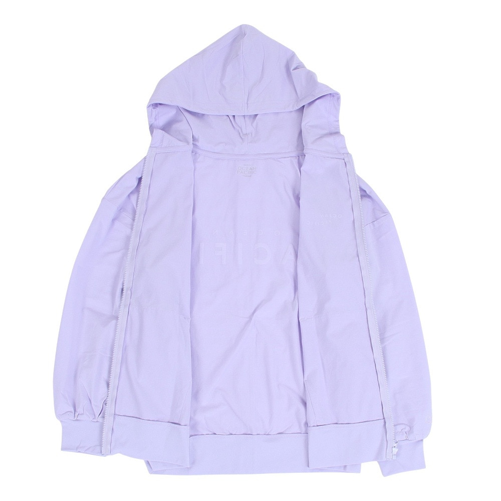 オーシャンパシフィック（Ocean Pacific）（レディース）ラッシュガード 長袖 パーカー UVカット 紫外線対策 水陸両用 ラベンダー 522486LAV