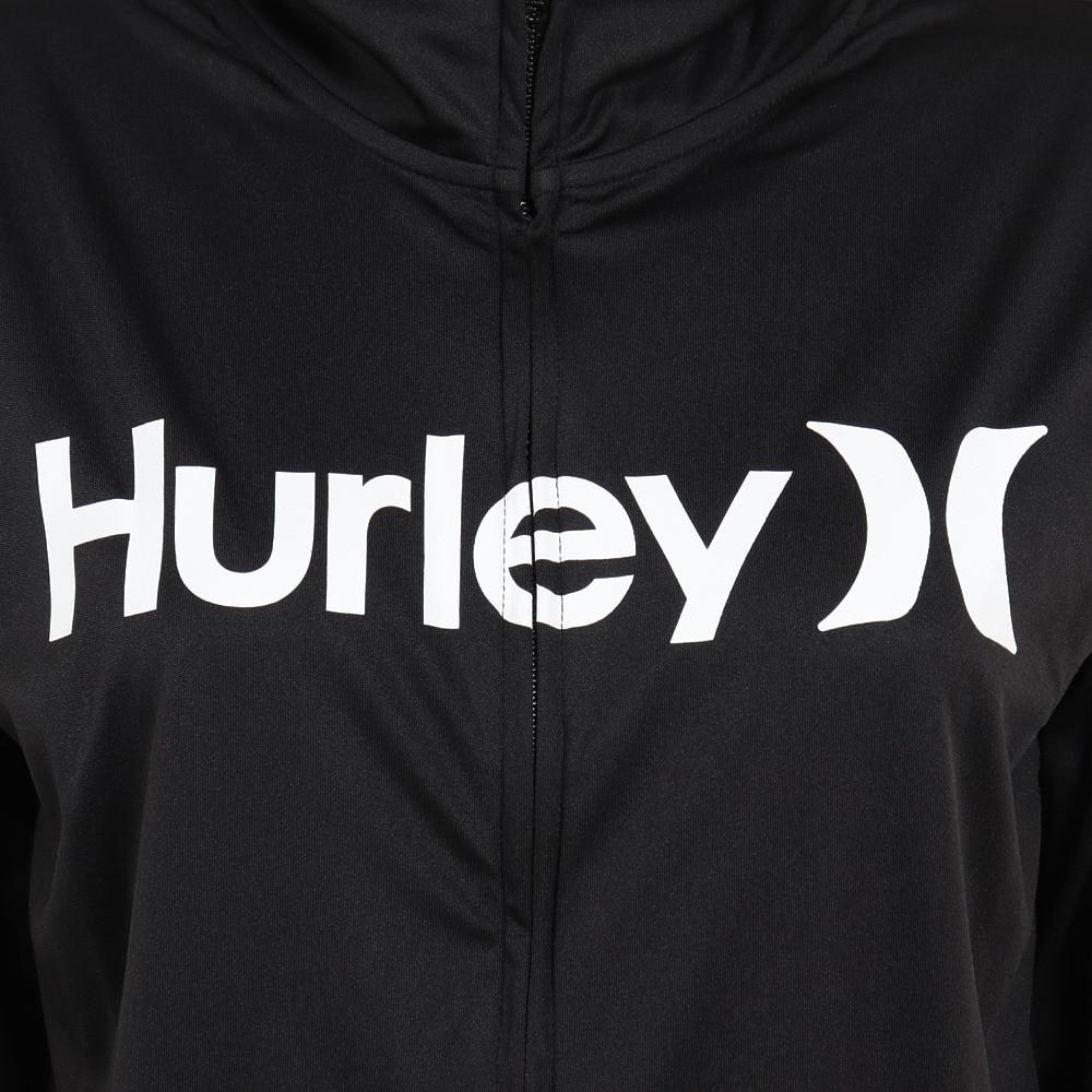ハーレー（HURLEY）（レディース）ラッシュガード 長袖 フルジップジャケット UVカット UPF50+ 紫外線対策 WRG2320016-BLK