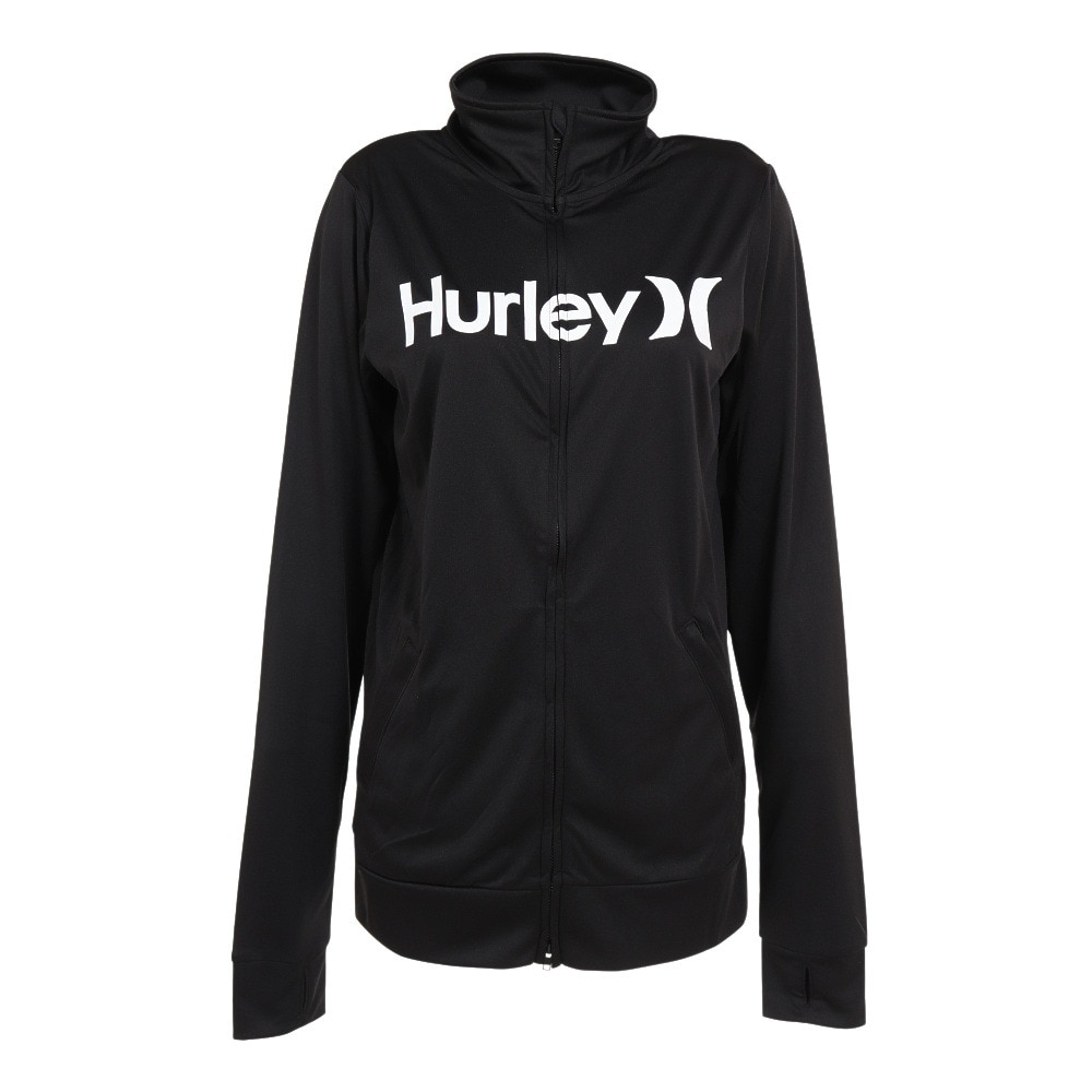 ハーレー（HURLEY）（レディース）ラッシュガード 長袖 フルジップジャケット UVカット UPF50+ 紫外線対策 WRG2320016-BLK