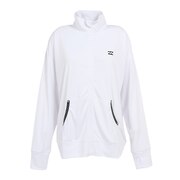 ビラボン（BILLABONG）（レディース）ラッシュガード 長袖 ジップアップ STAND RASHGUARD BD013891 WHT