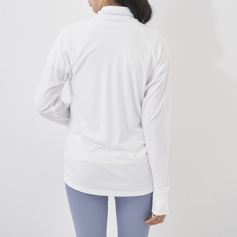 フィラ（FILA）（レディース）ラッシュガード 長袖 スムースUVウェア 脇メッシュ 324671-WT 接触冷感