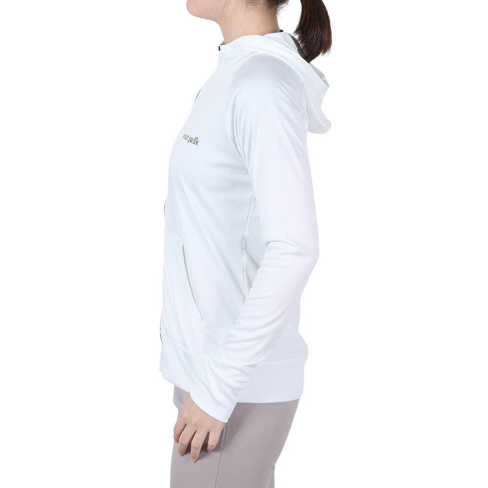 オーシャンパシフィック（Ocean Pacific）（レディース）ラッシュガード 長袖 UVパーカー 523489WHT