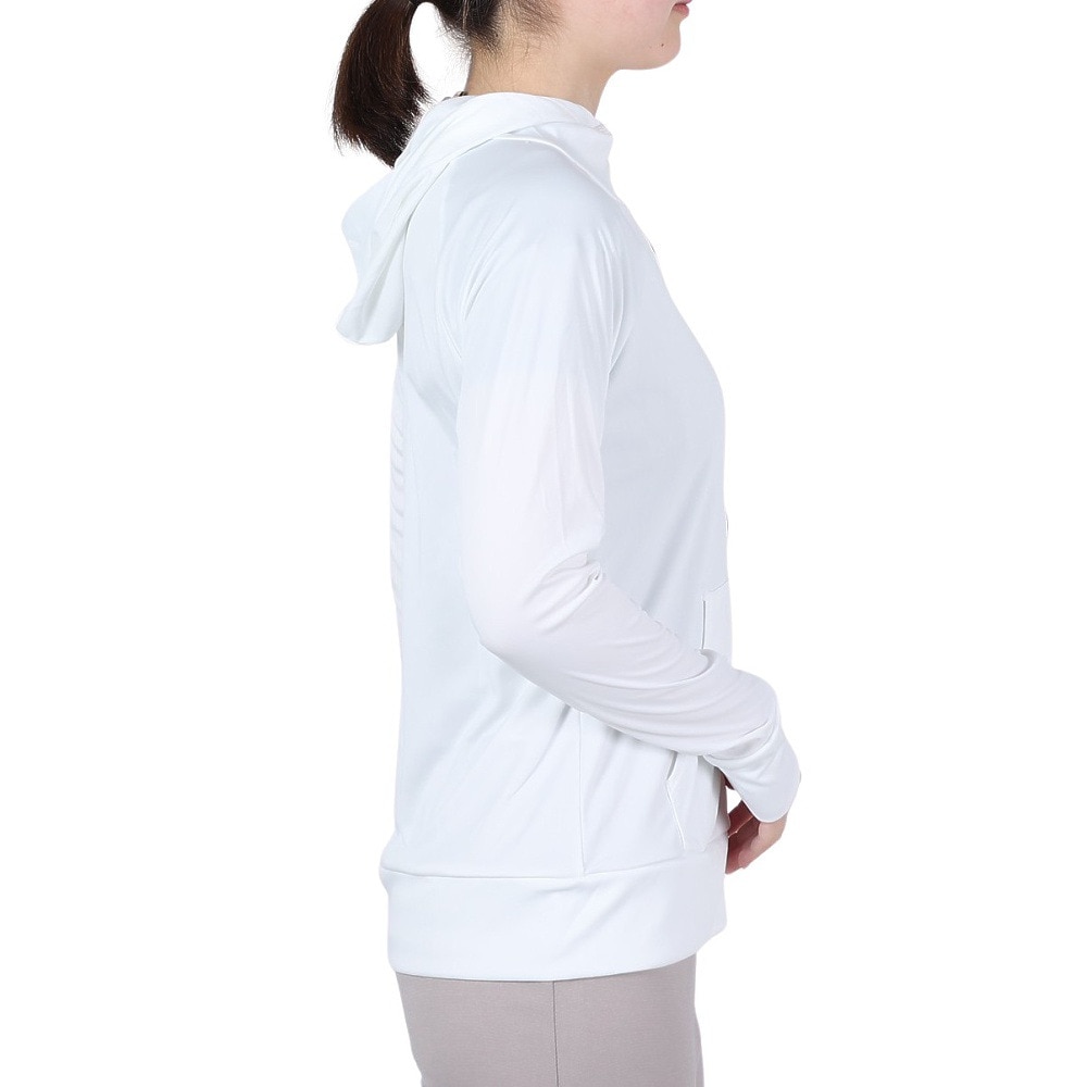 オーシャンパシフィック（Ocean Pacific）（レディース）ラッシュガード 長袖 UVパーカー 523489WHT