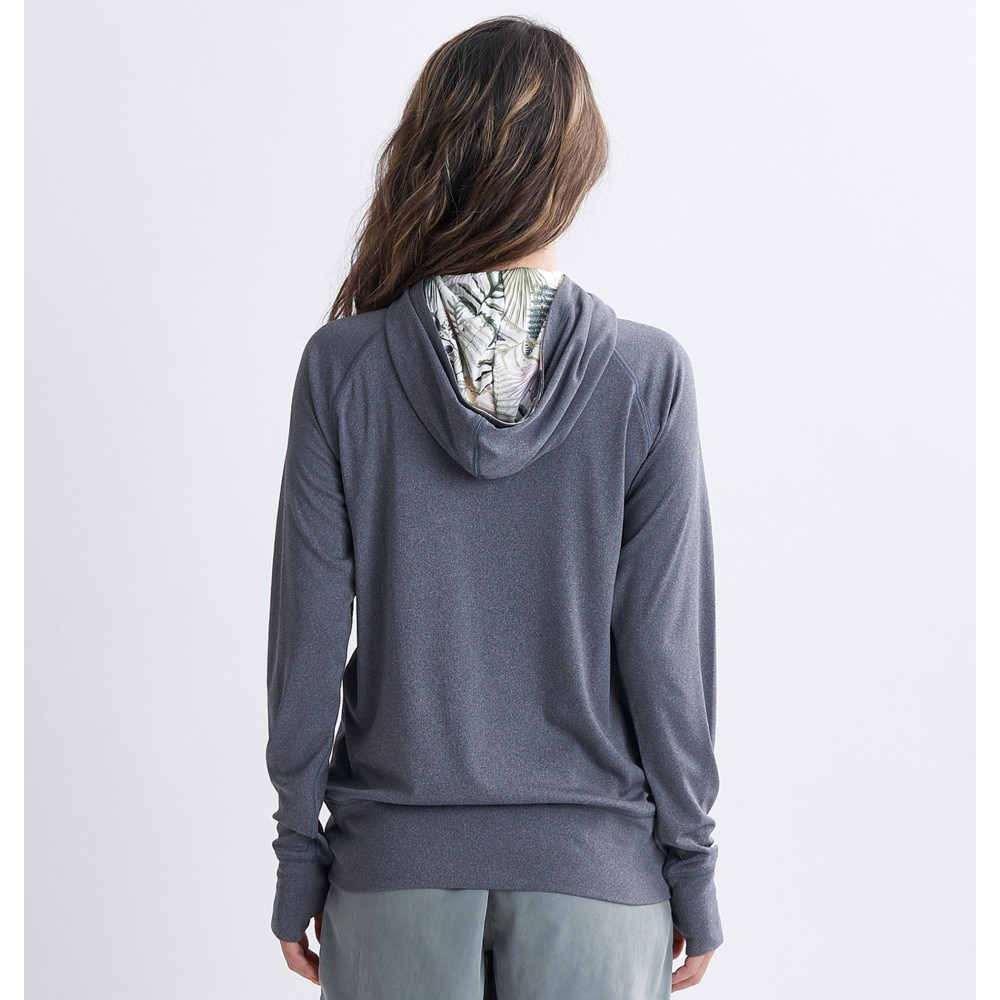 ロキシー（ROXY）（レディース）ラッシュガード 長袖 SIMPLY BOTANICAL ロゴ パーカー 24SPRLY241027CHA