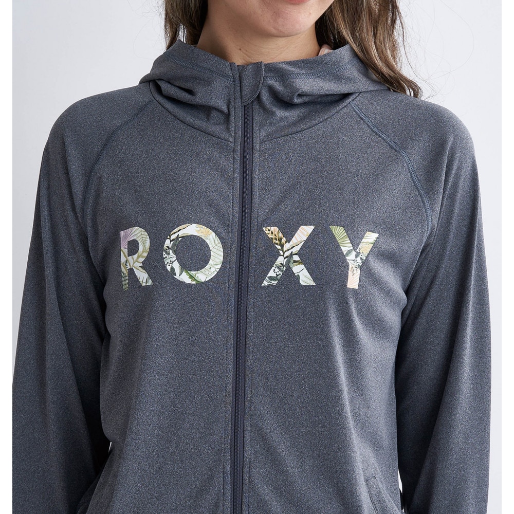 ロキシー（ROXY）（レディース）ラッシュガード 長袖 SIMPLY BOTANICAL ロゴ パーカー 24SPRLY241027CHA