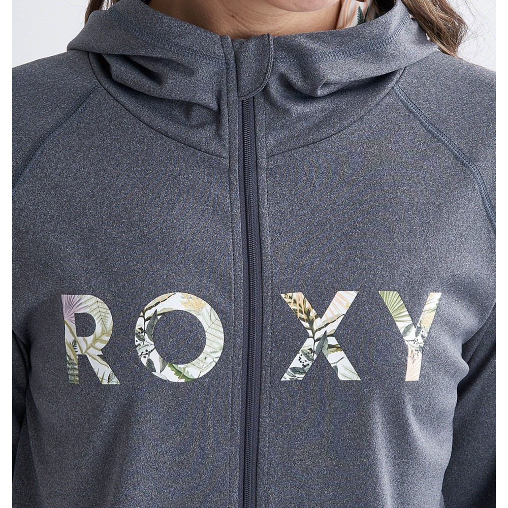 ロキシー（ROXY）（レディース）ラッシュガード 長袖 SIMPLY BOTANICAL ロゴ パーカー 24SPRLY241027CHA