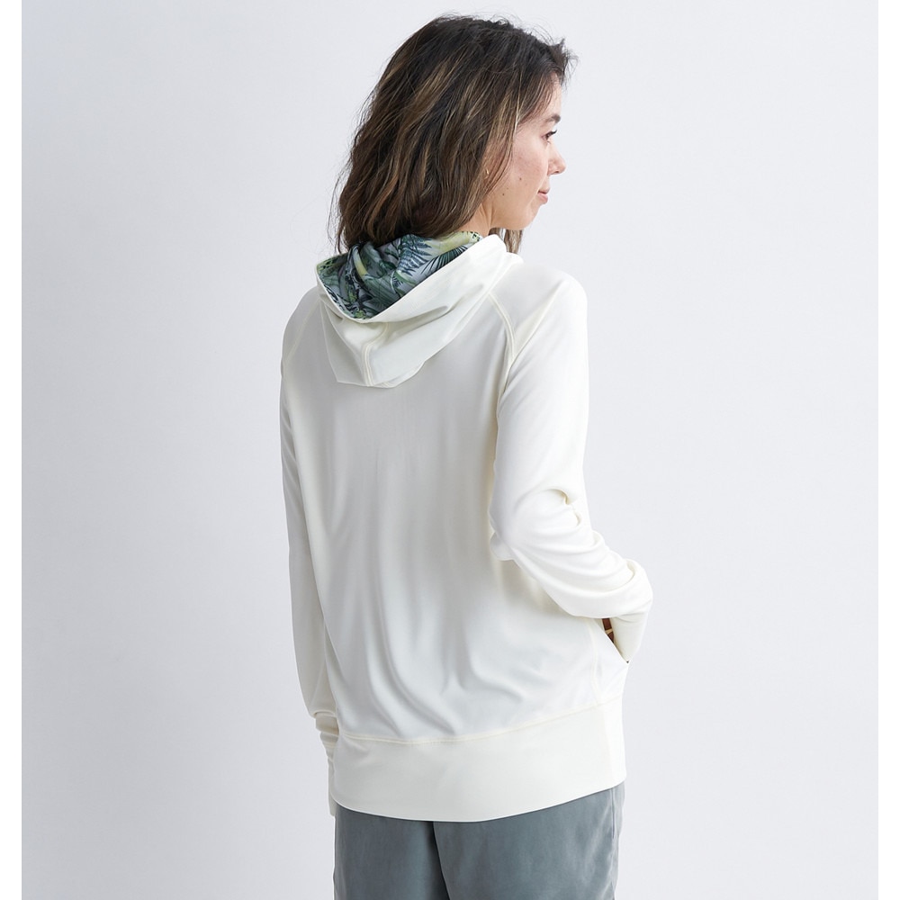 ロキシー（ROXY）（レディース）ラッシュガード 長袖 SIMPLY BOTANICAL ロゴ パーカー 24SPRLY241027OWT