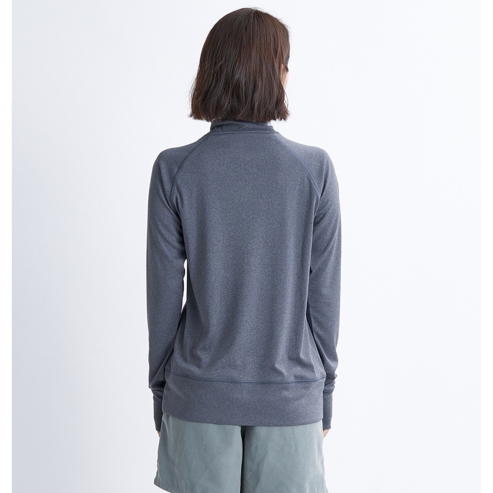 ロキシー（ROXY）（レディース）ラッシュガード 長袖 SIMPLY BOTANICAL ロゴ スタンド 24SPRLY241028CHA