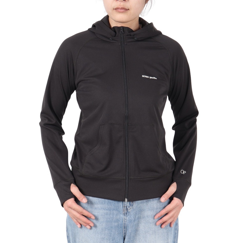 オーシャンパシフィック（Ocean Pacific）（レディース）長袖 2way ジップラッシュガード 524471CGY