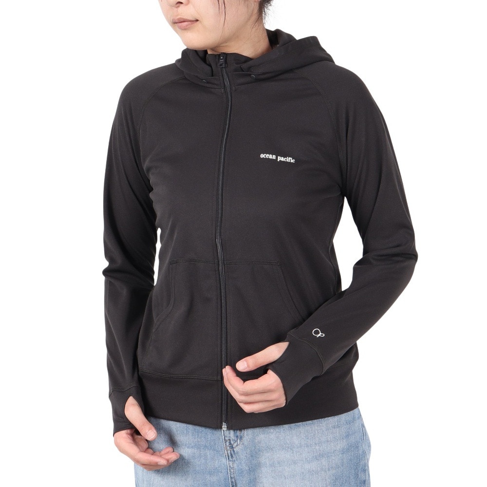 オーシャンパシフィック（Ocean Pacific）（レディース）長袖 2way ジップラッシュガード 524471CGY