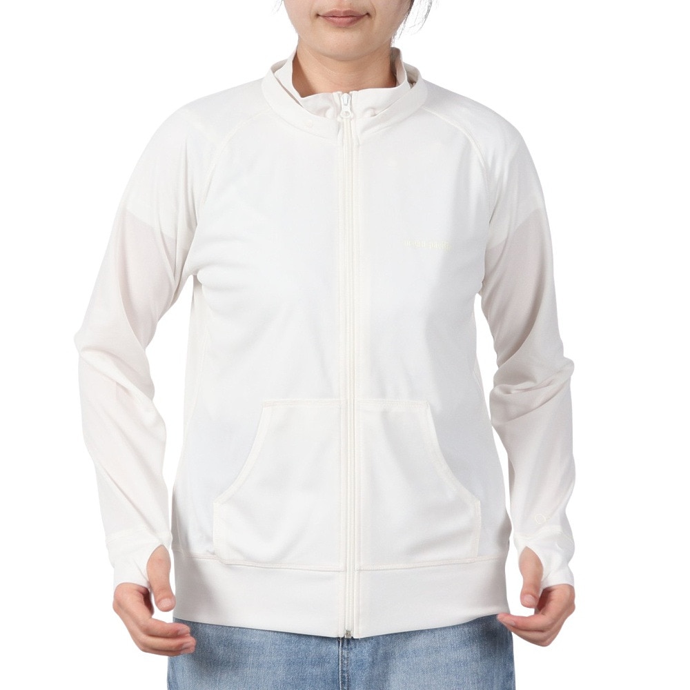 オーシャンパシフィック（Ocean Pacific）（レディース）長袖 2way ジップラッシュガード 524471IVO