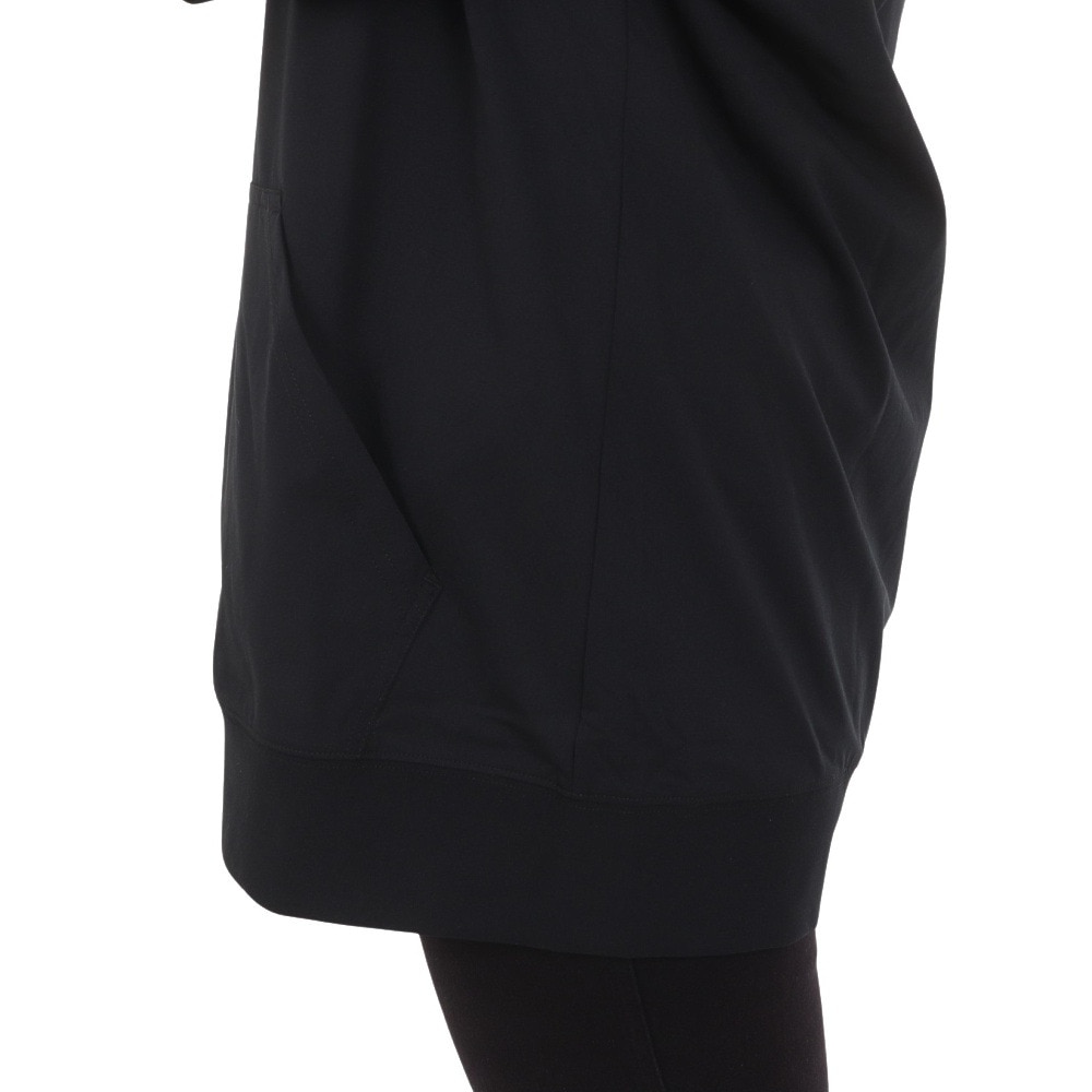 ルーカ（RVCA）（レディース）ラッシュガード 長袖 ジップ フーディ BE04C852 BLK ブラック UVプロテクション
