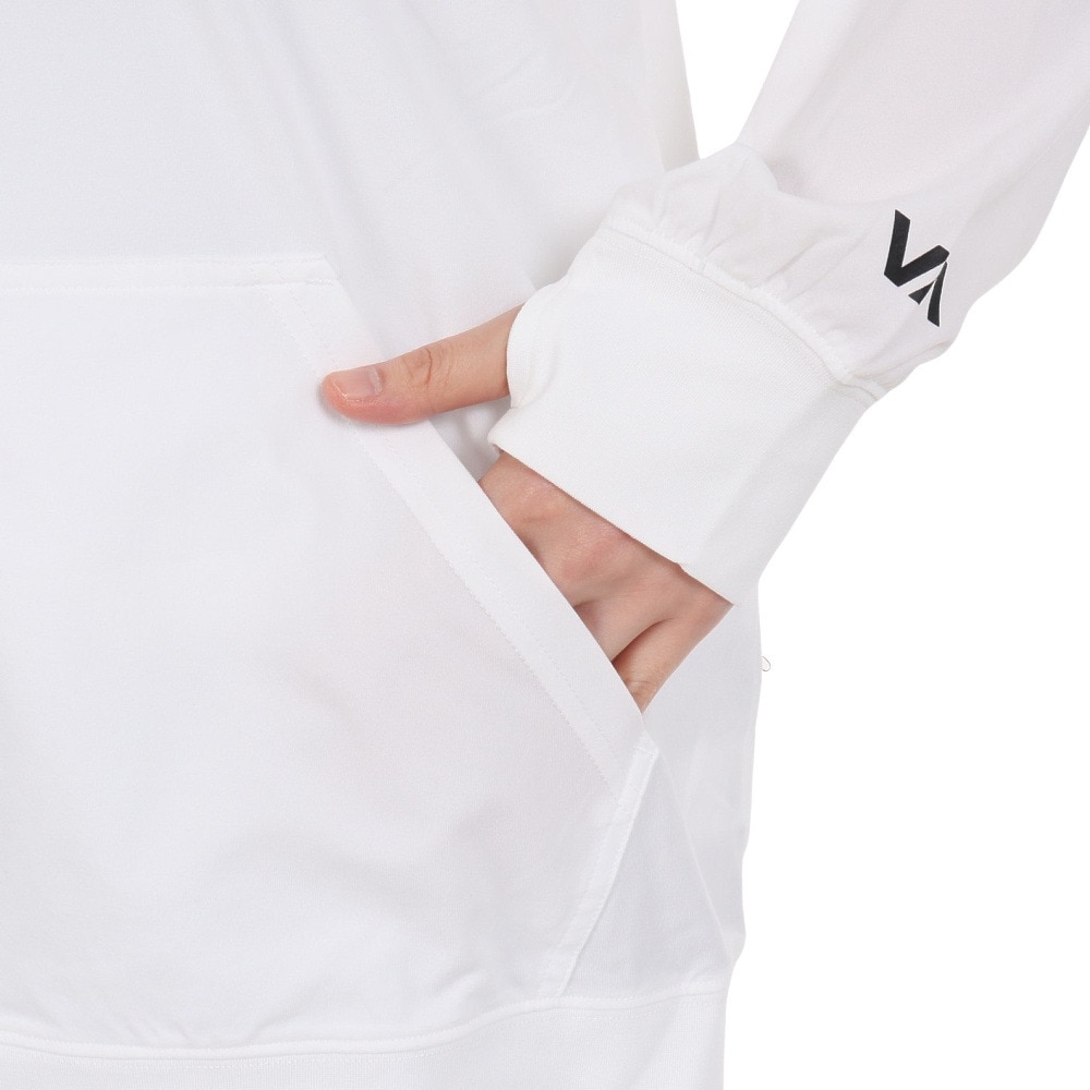 ルーカ（RVCA）（レディース）ラッシュガード 長袖 ジップ フーディ BE04C852 WHT ホワイト UVプロテクション