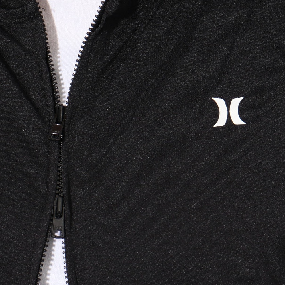 ハーレー（HURLEY）（レディース）ラッシュガード 長袖 ファントム グラフィック フルジップ フーディー 24WRG2320028-BLK