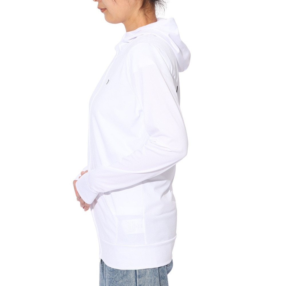 ハーレー（HURLEY）（レディース）ラッシュガード 長袖 ファントム グラフィック フルジップ フーディー 24WRG2320028-WHT
