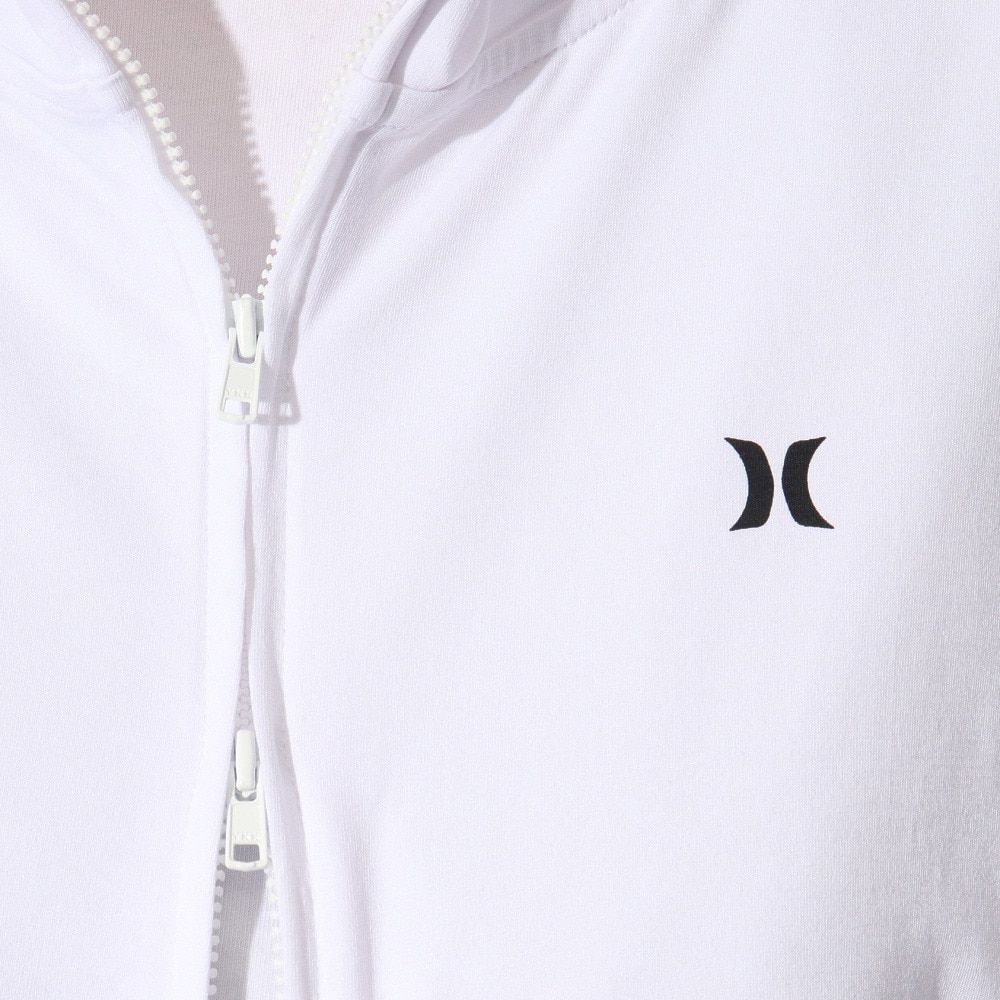 ハーレー（HURLEY）（レディース）ラッシュガード 長袖 ファントム グラフィック フルジップ フーディー 24WRG2320028-WHT