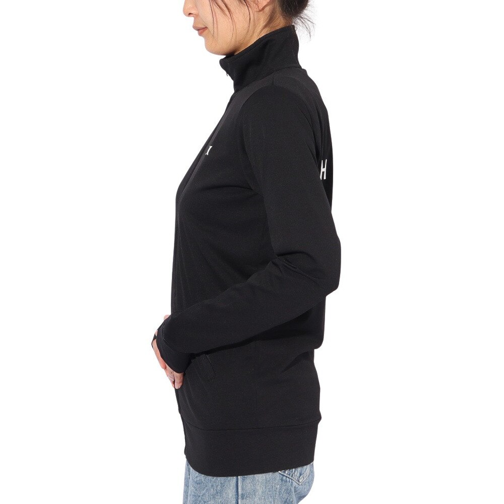 ハーレー（HURLEY）（レディース）ラッシュガード 長袖 ファントム グラフィック ジャケット 24WRG2320029-BLK
