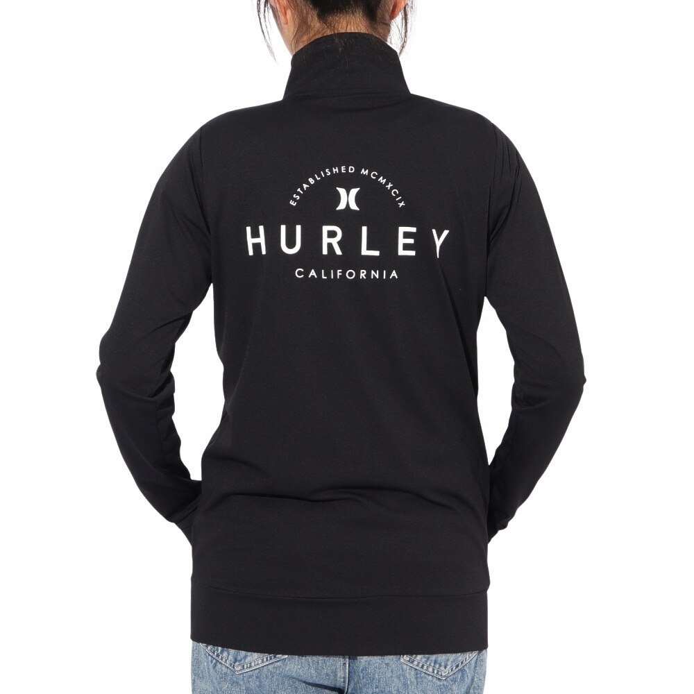 ハーレー（HURLEY）（レディース）ラッシュガード 長袖 ファントム グラフィック ジャケット 24WRG2320029-BLK