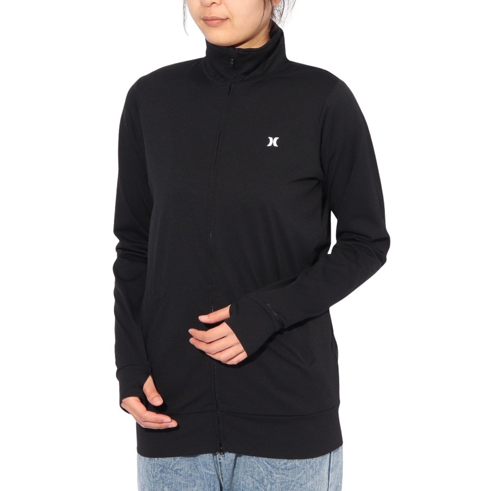ハーレー（HURLEY）（レディース）ラッシュガード 長袖 ファントム グラフィック ジャケット 24WRG2320029-BLK