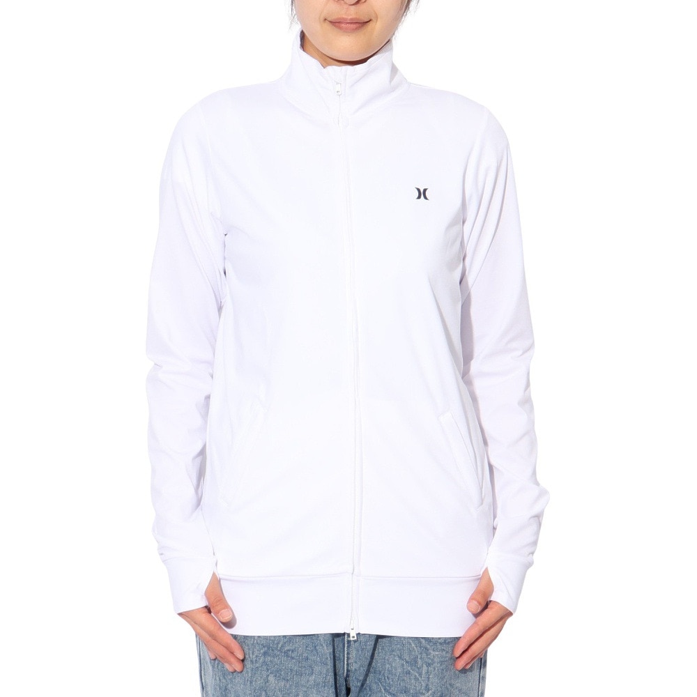 ハーレー（HURLEY）（レディース）ラッシュガード 長袖 ファントム グラフィック ジャケット 24WRG2320029-WHT