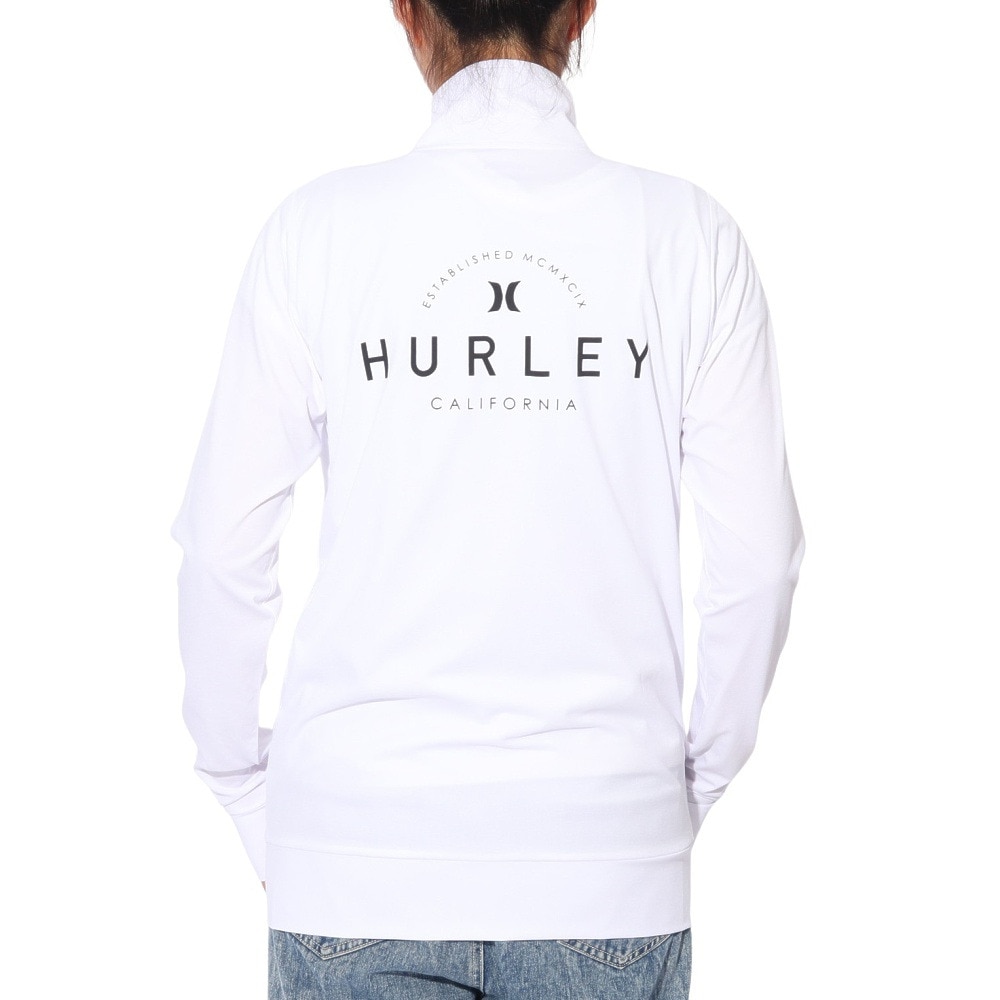 ハーレー（HURLEY）（レディース）ラッシュガード 長袖 ファントム グラフィック ジャケット 24WRG2320029-WHT