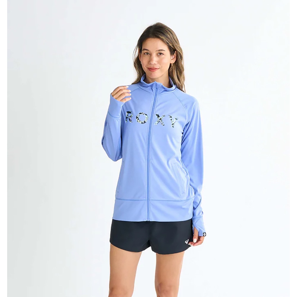 ロキシー（ROXY）（レディース）ラッシュガード 長袖 ARTSY FLORAL LOGO STAND ラッシュガード 25SPRLY251042BLU