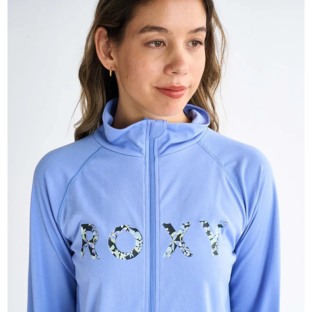 ロキシー（ROXY）（レディース）ラッシュガード 長袖 ARTSY FLORAL LOGO STAND ラッシュガード 25SPRLY251042BLU