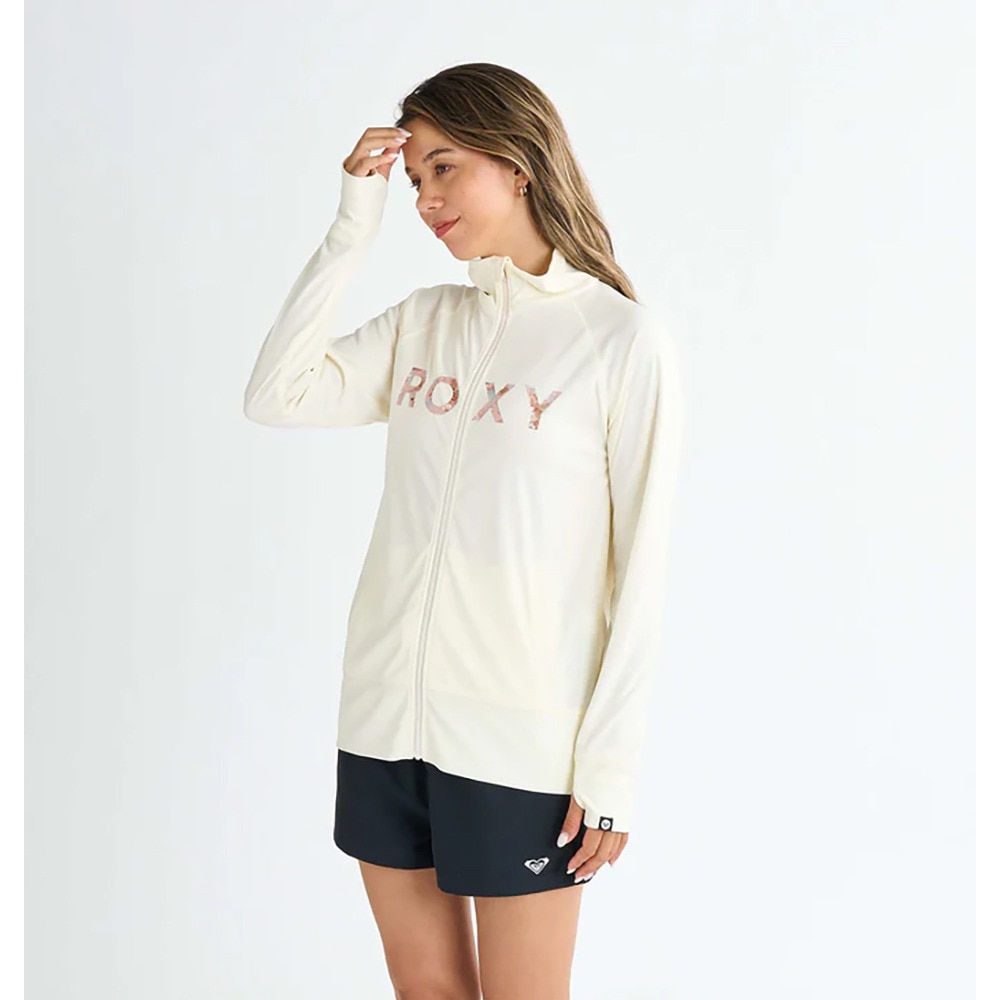ロキシー（ROXY）（レディース）ラッシュガード 長袖 ARTSY FLORAL LOGO STAND ラッシュガード 25SPRLY251042OWT