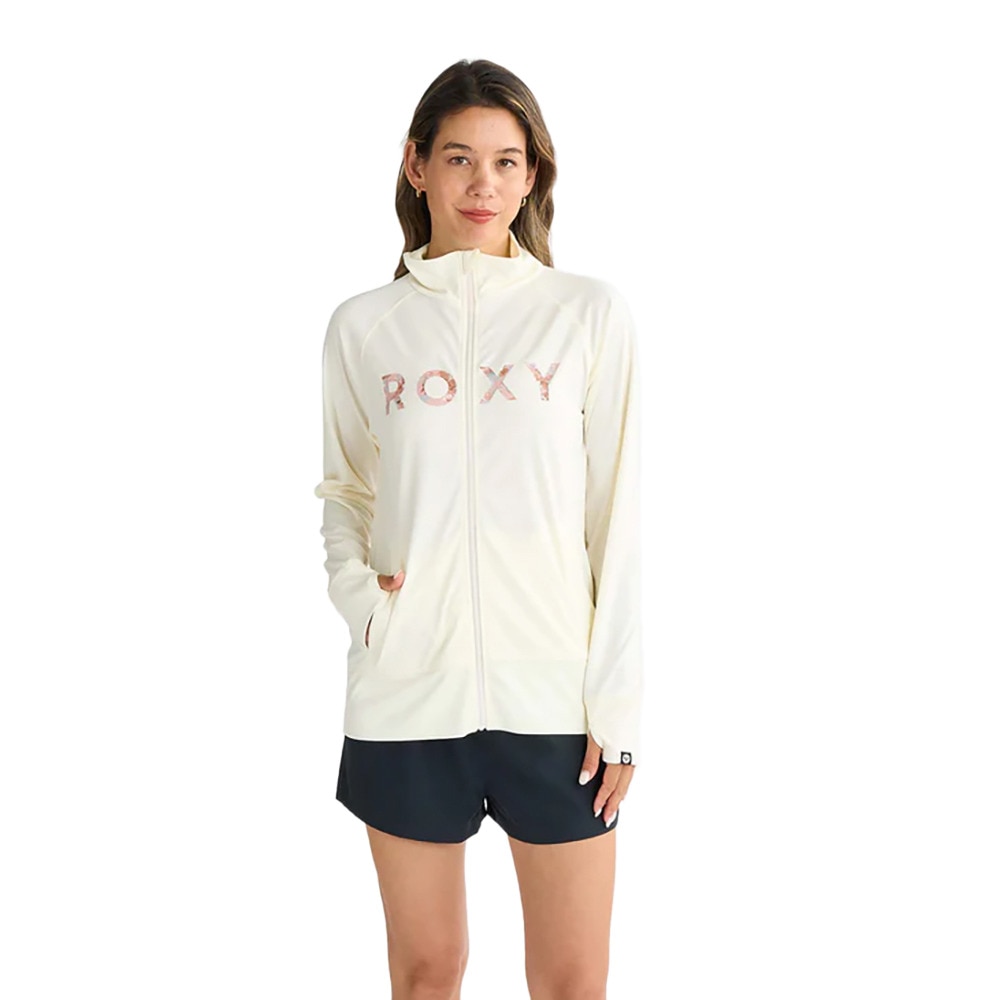 ロキシー（ROXY）（レディース）ラッシュガード 長袖 ARTSY FLORAL LOGO STAND ラッシュガード 25SPRLY251042OWT