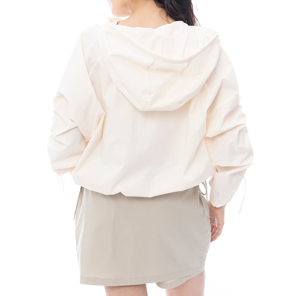 ルーカ（RVCA）（レディース）ラッシュガード 長袖 UTILITY LIGHT JACKET フード付きジップアップジャケット BF043852 WHT