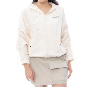 (レディース)ラッシュガード 長袖 UTILITY LIGHT JACKET フード付きジップアップジャケット BF043852 WHT