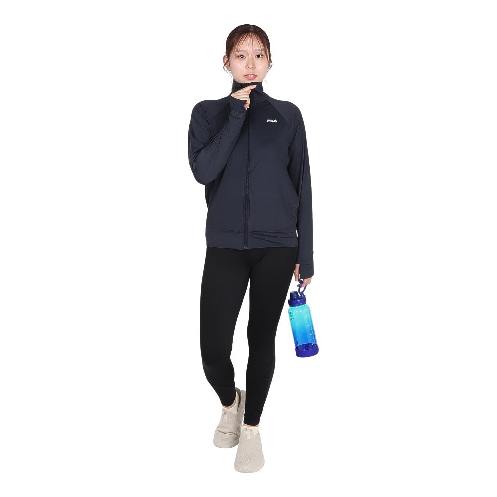 フィラ（FILA）（レディース）ラッシュガード 長袖 SNC UVジャケット 325671-BK