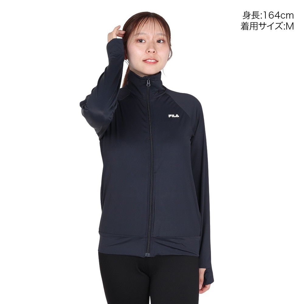 フィラ（FILA）（レディース）ラッシュガード 長袖 SNC UVジャケット 325671-BK