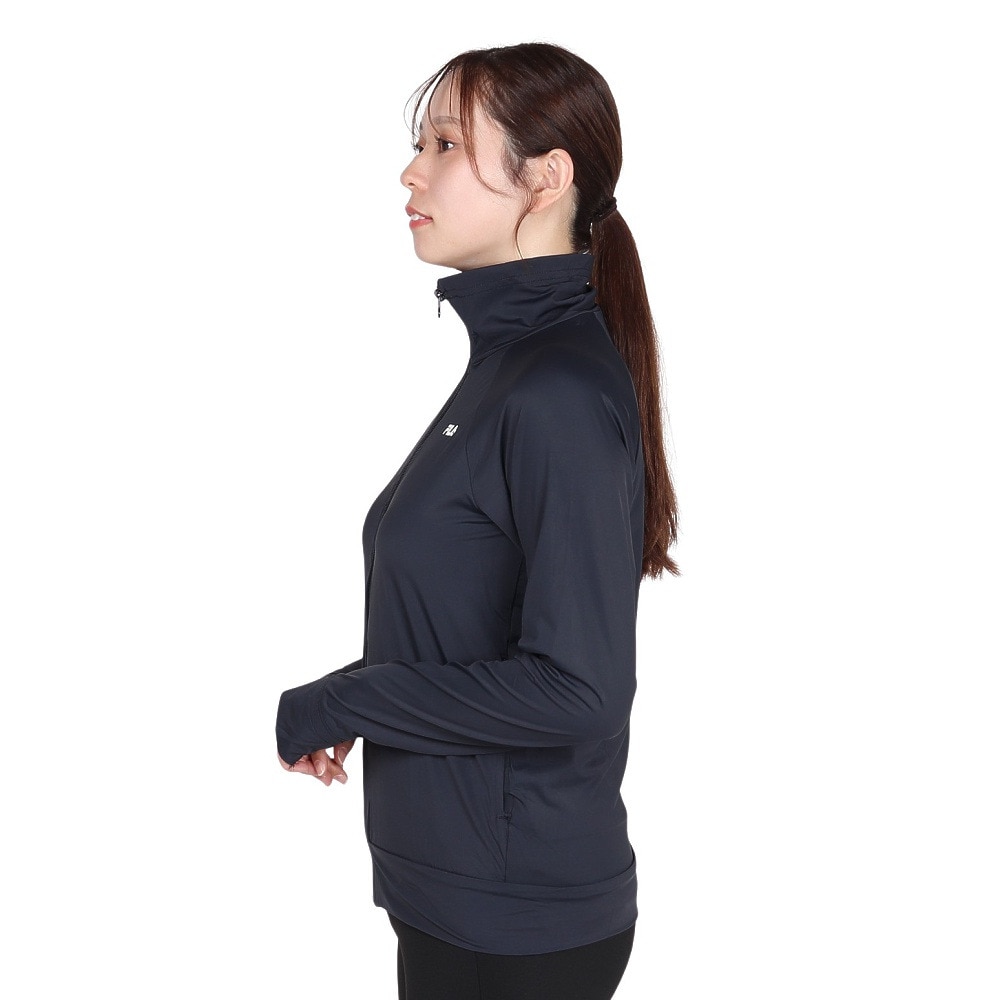 フィラ（FILA）（レディース）ラッシュガード 長袖 SNC UVジャケット 325671-BK