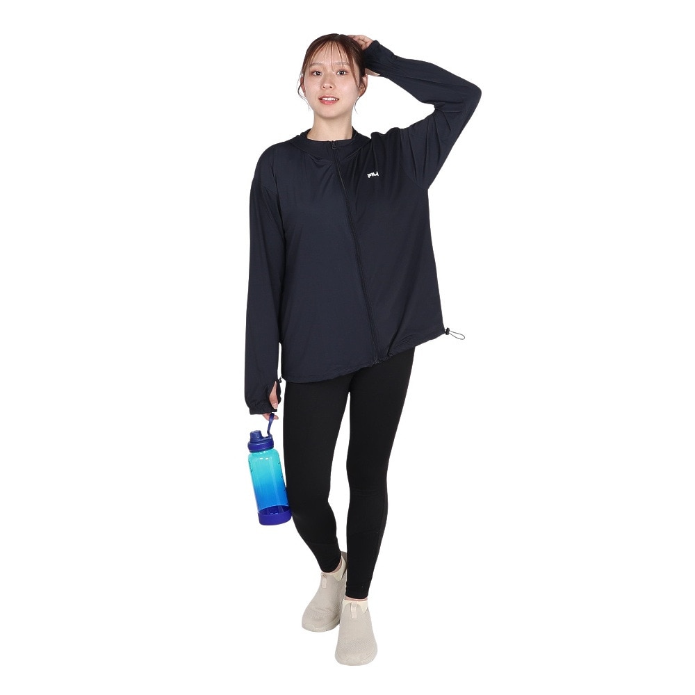 フィラ（FILA）（レディース）ラッシュガード 長袖 SNC UVパーカー 325672-BK