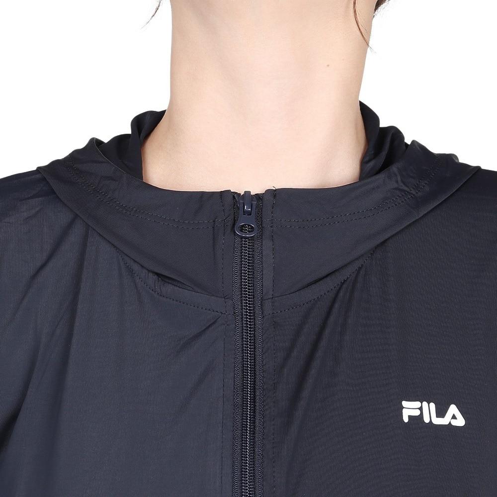 フィラ（FILA）（レディース）ラッシュガード 長袖 SNC UVパーカー 325672-BK
