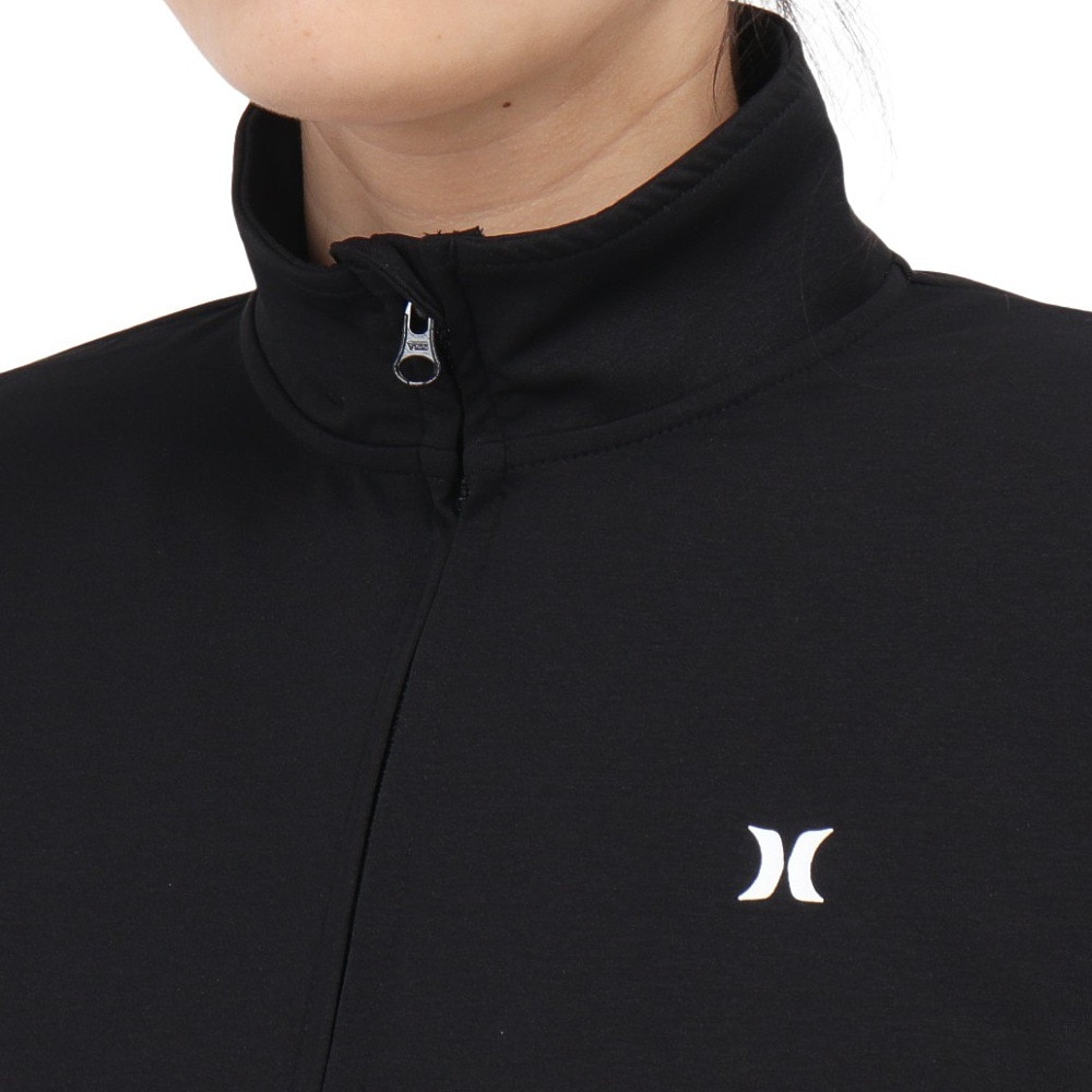 ハーレー（HURLEY）（レディース）ラッシュガード 長袖 ファントム アイコン ジャケット WSRG251001-BLK