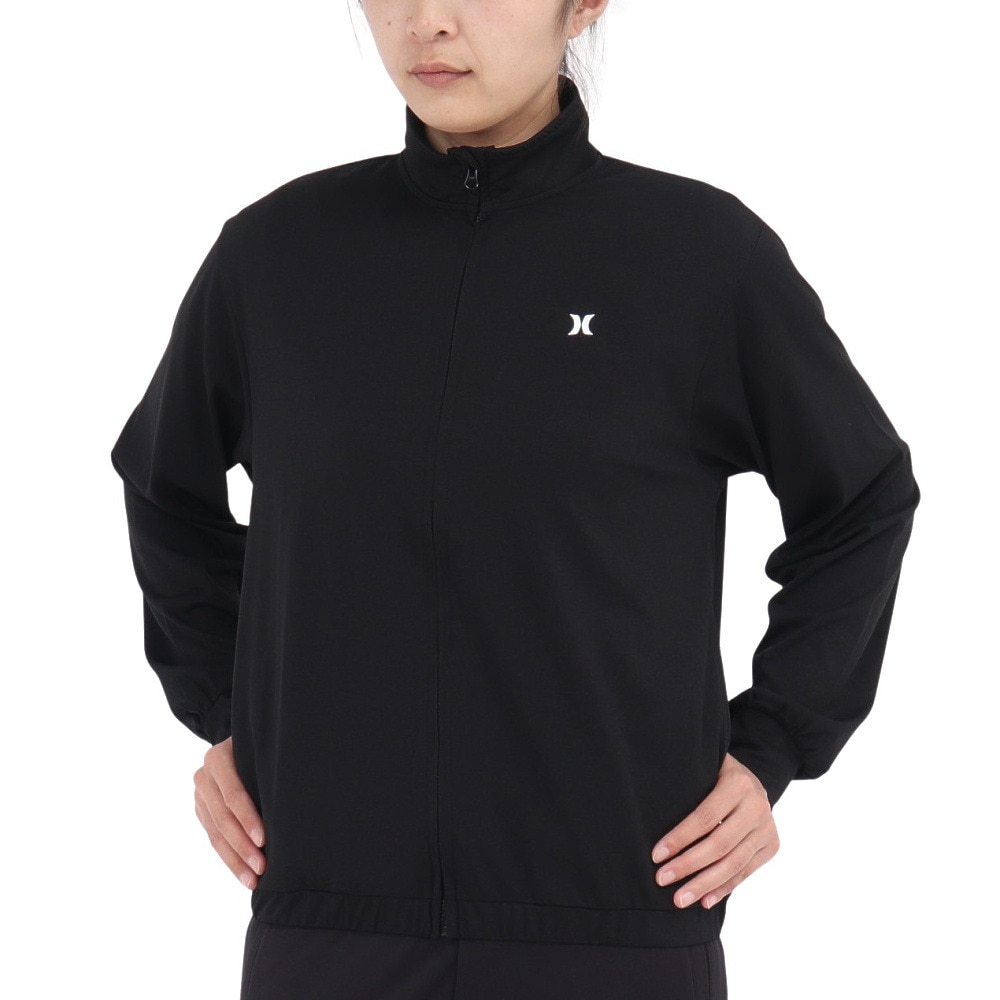 ハーレー（HURLEY）（レディース）ラッシュガード 長袖 ファントム アイコン ジャケット WSRG251001-BLK