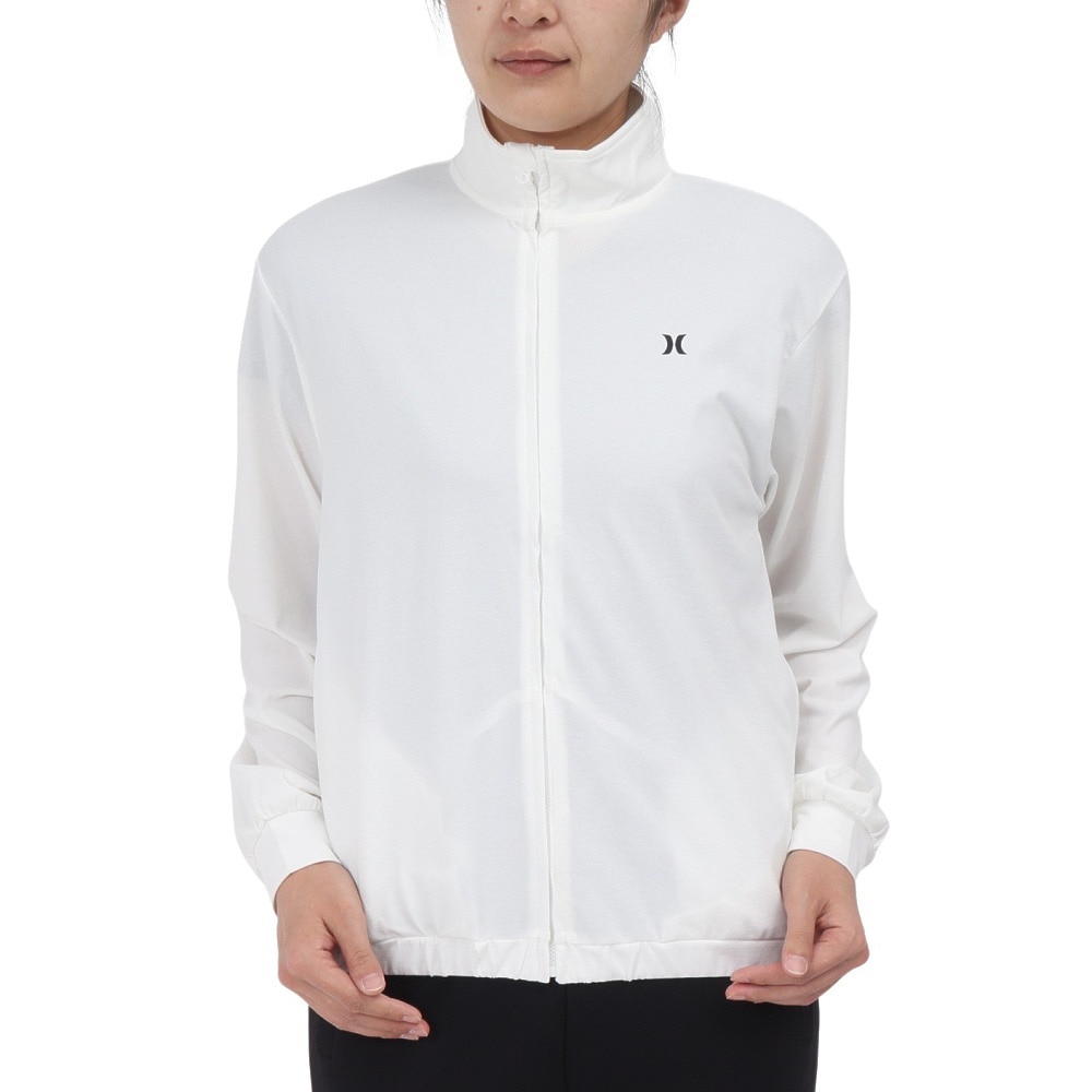 ハーレー（HURLEY）（レディース）ラッシュガード 長袖 ファントム アイコン ジャケット WSRG251001-WHT