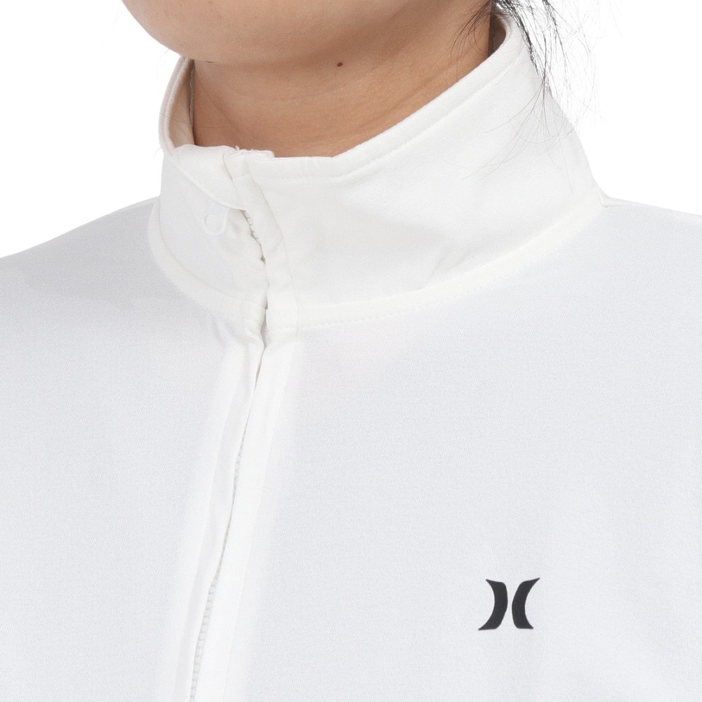 ハーレー（HURLEY）（レディース）ラッシュガード 長袖 ファントム アイコン ジャケット WSRG251001-WHT