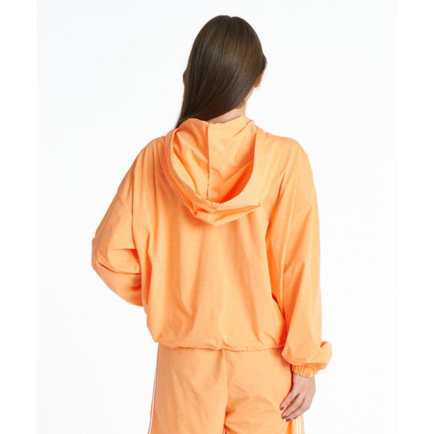 ロキシー（ROXY）（レディース）ラッシュガード 長袖 SALTY SQUAD HOODIE フード付きカーディガン 水陸両用 26SPRLY261127ORG