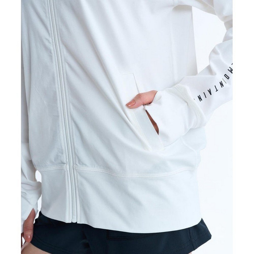 ロキシー（ROXY）（レディース）ラッシュガード 長袖 HISTORICAL ロゴ ジップラッシュフーディ 26SPRLY261035WHT