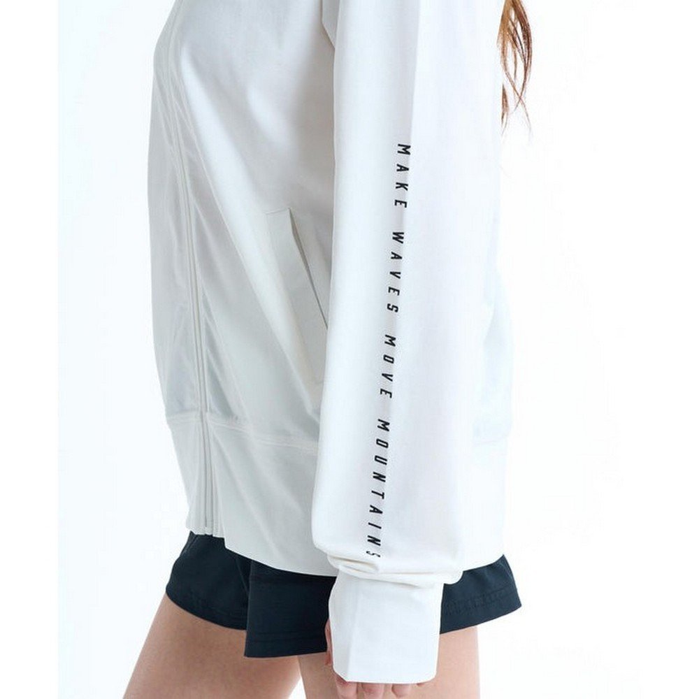 ロキシー（ROXY）（レディース）ラッシュガード 長袖 HISTORICAL ロゴ ジップラッシュフーディ 26SPRLY261035WHT