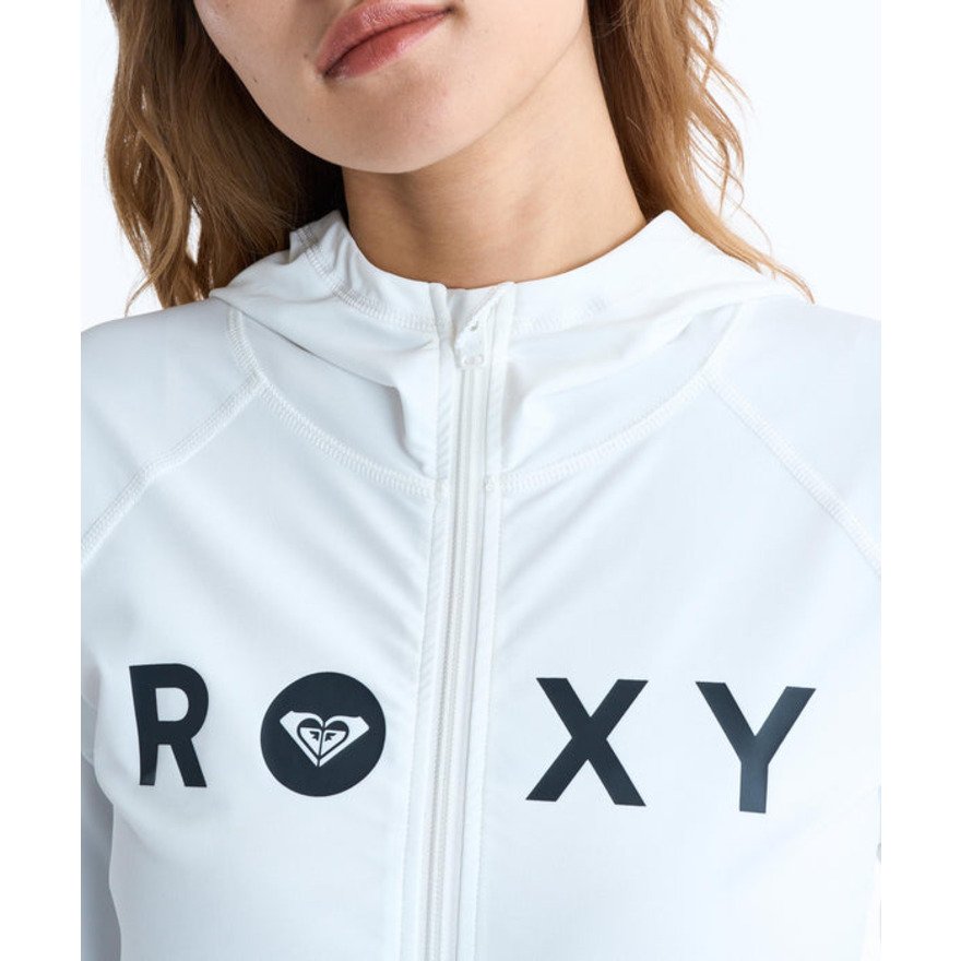 ロキシー（ROXY）（レディース）ラッシュガード 長袖 RASHIE PARKA 26SPRLY265038WHT
