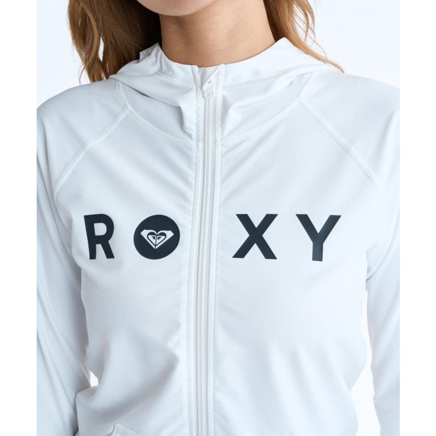 ロキシー（ROXY）（レディース）ラッシュガード 長袖 RASHIE PARKA 26SPRLY265038WHT