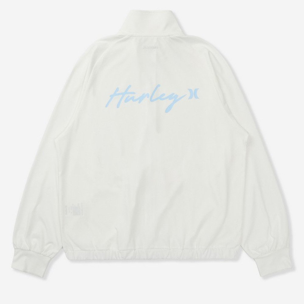 ハーレー（HURLEY）（レディース）ラッシュガード PHANTOM クルーシブ ロゴ フルジップ ジャケット 長袖 WSRG261009-WHT